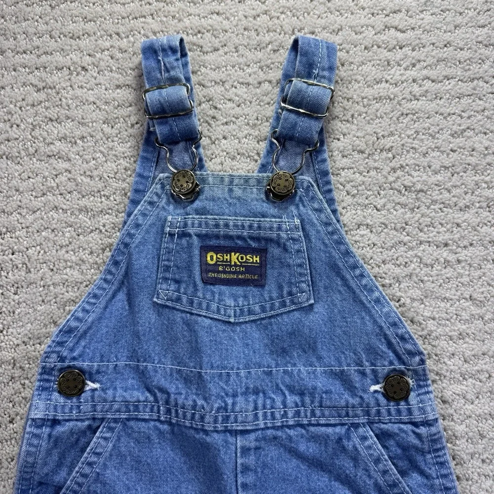 Vintage 90's Oshkosh B'Gosh Denim‎ Overalls 6-9 Months
